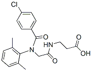 CAS#: 71455-87-3, 3-[[2-[(4-Chlorobenzoyl)-(2,6-Dimethylphenyl)Amino]Acetyl]Amino]Propanoic Acid
