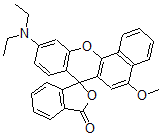 CAS 登录号：71463-70-2， 10-(二乙基氨基)-5-甲氧基螺[7H-苯并[c]氧杂蒽-7,1'(3'H)-异苯并呋喃]-3'-酮
