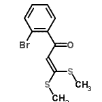 CAS#: 71504-00-2, 1-(2-bromophenyl)-3,3-bis(methylsulfanyl)prop-2-en-1-one