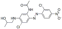 CAS 登录号：71617-28-2， N-[4-氯-2-[(2-氯-4-硝基苯基)偶氮]-5-[(2-羟基丙基)氨基]苯基]乙酰胺