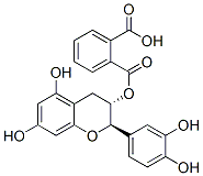 CAS 登录号:71634-88-3, (2R-反式)-1,2-苯二甲酸单(2-(3,4-二羟基苯基)-3,4-二氢-5,7-二羟基-2H-1-苯并吡喃-3-基)酯
