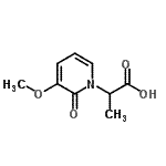 CAS 登录号：716362-20-8， 2-(3-甲氧基-2-氧代-1(2H)-吡啶基)丙酸