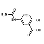 CAS#: 716362-23-1, 5-(Carbamoylamino)-2-hydroxybenzoic acid