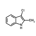 CAS#: 7164-92-3, 3-Chloro-2-methyl-1H-indole
