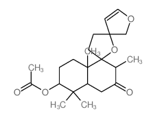 CAS#: 71641-11-7, 6''-Acetoxy-3',4',4''a,5'',6'',7'',8'',8''a-Octahydro-2'',5'',5'',8''a-Tetramethyldispiro[Furan-3(2H),2'(5'H)-Furan-5',1''(2''H)-Naphthalen]-3''(4''H)-One