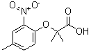 CAS#: 71659-83-1, 2-Methyl-2-(4-methyl-2-nitrophenoxy)propanoic acid