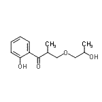CAS#: 71672-83-8, 1-(2-Hydroxyphenyl)-3-(2-hydroxypropoxy)-2-methyl-1-propanone