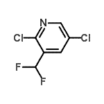 CAS#: 71701-93-4, 2,5-Dichloro-3-(difluoromethyl)pyridine