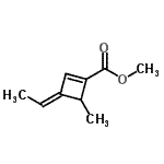 CAS#: 71708-01-5, Methyl (3E)-3-ethylidene-4-methyl-1-cyclobutene-1-carboxylate