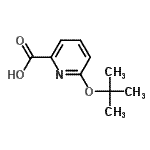 CAS#: 717105-06-1, 6-[(2-Methyl-2-propanyl)oxy]-2-pyridinecarboxylic acid