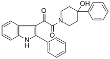 CAS#: 71765-54-3, 1-(Oxo(2-Phenyl-1H-Indol-3-Yl)Acetyl)-4-Phenyl-4-Piperidinol