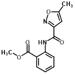 CAS#: 717860-15-6, Methyl 2-{[(5-methyl-1,2-oxazol-3-yl)carbonyl]amino}benzoate