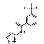 CAS 登录号：717860-36-1， N-(1,2-恶唑-3-基)-3-(三氟甲基)苯甲酰胺