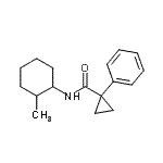 CAS 登录号：717889-94-6， N-(2-甲基环己基)-1-苯基环丙烷甲酰胺