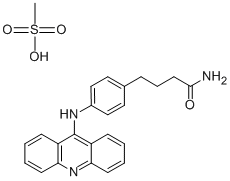 CAS 登录号：71798-49-7， 4-(4-(9-吖啶基氨基)苯基)丁酰胺甲烷磺酸酯