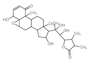 CAS#: 71801-45-1, (22R,23R,25R)-5beta,6beta-Epoxy-4beta,16beta,20,22,23-Pentahydroxy-1-Oxoergost-2-En-26-Oic Acid gamma-Lactone