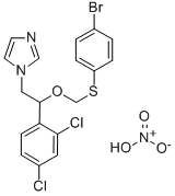 CAS 登录号:71821-15-3, 1-(2-(((4-溴苯基)硫代)甲氧基)-2-(2,4-二氯苯基)乙基)-1H-咪唑硝酸盐