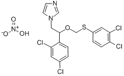 CAS 登录号:71821-19-7, 1-(2-(2,4-二氯苯基)-2-(((3,4-二氯苯基)硫代)甲氧基)乙基)-1H-咪唑硝酸盐