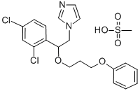 CAS 登录号:71821-26-6, 1-(2-(2,4-二氯苯基)-2-(3-苯氧基丙氧基)乙基)-1H-咪唑单甲烷磺酸盐