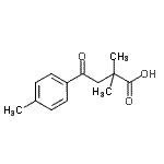 CAS 登录号：71821-98-2， 2,2-二甲基-4-(4-甲基苯基)-4-氧代丁酸