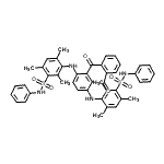 CAS#: 71850-61-8, 3,3'-[(9,10-Dioxo-9,10-dihydroanthracene-1,4-diyl)diimino]bis(2,4,6-trimethyl-N-phenylbenzenesulfonamide)