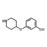 CAS#: 718596-86-2, 3-(4-Piperidinyloxy)phenol