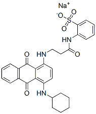 CAS#: 71889-06-0, Sodium [[3-[[4-(Cyclohexylamino)-9,10-Dihydro-9,10-Dioxo-1-Anthryl]Amino]-1-Oxopropyl]Amino]Benzenesulphonate