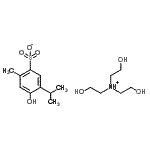 CAS#: 71929-27-6, 2-Hydroxy-N,N-bis(2-hydroxyethyl)ethanaminium 4-hydroxy-5-isopropyl-2-methylbenzenesulfonate