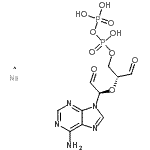 CAS 登录号：71997-39-2， 二磷酸,(2R)-2-[(1R)-1-(6-氨基-9H-嘌呤-9-基)-2-氧代乙氧基]-3-氧代丙基酯,钠盐(1:1)