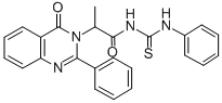 CAS#: 72045-68-2, 2-(4-Oxo-2-Phenylquinazolin-3-Yl)-N-(Phenylcarbamothioyl)Propanamide