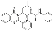 CAS#: 72045-77-3, 4-Methyl-N-[(2-Methylphenyl)Carbamothioyl]-2-(4-Oxo-2-Phenylquinazolin-3-Yl)Pentanamide