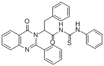 CAS#: 72045-80-8, 2-(4-Oxo-2-Phenylquinazolin-3-Yl)-3-Phenyl-N-(Phenylcarbamothioyl)Propanamide