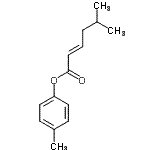 CAS#: 72060-09-4, 4-Methylphenyl (2E)-5-methyl-2-hexenoate