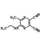 CAS#: 72112-35-7, 5-(Ethylamino)-6-methyl-2,3-pyrazinedicarbonitrile