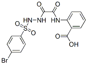 CAS#: 72117-56-7, 2-[[2-[2-(4-Bromophenyl)Sulfonylhydrazinyl]-2-Oxoacetyl]Amino]Benzoic Acid