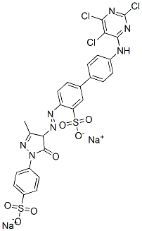 CAS#: 72139-23-2, Disodium 2-[[3-Methyl-5-Oxo-1-(4-Sulfonatophenyl)-4H-Pyrazol-4-Yl]Diazenyl]-5-[4-[(2,5,6-Trichloropyrimidin-4-Yl)Amino]Phenyl]Benzenesulfonate