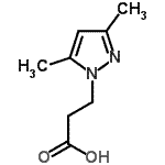 CAS 登录号：72145-01-8， 3-(3,5-二甲基-1H-吡唑-1-基)丙酸
