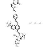 CAS#: 72152-90-0, Trisodium 5-{[4-({4-[(6-amino-1-hydroxy-3-sulfonato-2-naphthyl)diazenyl]-7-sulfonato-1-naphthyl}diazenyl)phenyl]diazenyl}-2-hydroxybenzoate