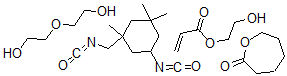 CAS 登录号：72162-39-1， 2-(2-羟基乙氧基)乙醇; 2-羟基乙基丙-2-烯酸酯; 5-异氰酸-1-(异氰酸甲基)-1,3,3-三甲基环己烷; 氧杂环庚烷-2-酮