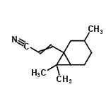 CAS#: 72214-40-5, 3-(3,7,7-Trimethylbicyclo[4.1.0]hept-1-yl)acrylonitrile