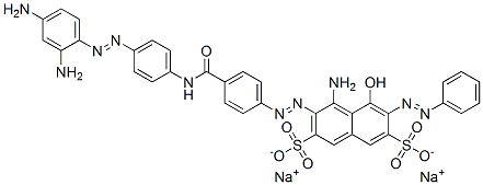 CAS#: 72245-56-8, 4-Amino-3-[[4-[[[4-[(2,4-Diaminophenyl)Azo]Phenyl]Amino]Carbonyl]Phenyl]Azo]-5-Hydroxy-6-(Phenylazo)Naphthalene-2,7-Disulphonic Acid Sodium Salt