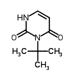 CAS#: 722459-28-1, 3-(2-Methyl-2-propanyl)-2,4(1H,3H)-pyrimidinedione