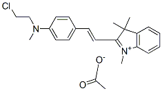 CAS#: 72252-45-0, 2-[2-[4-[(2-Chloroethyl)Methylamino]Phenyl]Vinyl]-1,3,3-Trimethyl-3H-Indolium Acetate