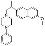 CAS 登录号：72278-73-0， 1-[2-(6-甲氧基萘-2-基)丙基]-4-苯基哌嗪