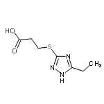 CAS#: 723249-75-0, 3-[(5-Ethyl-1H-1,2,4-triazol-3-yl)sulfanyl]propanoic acid