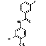 CAS 登录号：723261-32-3， 3-氟-N-(3-羟基-4-甲基苯基)苯甲酰胺