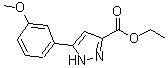 CAS#: 723339-63-7, Ethyl 5-(3-methoxyphenyl)-1H-pyrazole-3-carboxylate