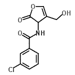 CAS#: 72361-14-9, 3-Chloro-N-[4-(hydroxymethyl)-2-oxo-2,3-dihydro-3-furanyl]benzamide