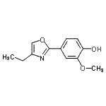 CAS 登录号：724467-49-6， 4-(4-乙基-1,3-恶唑-2-基)-2-甲氧基苯酚