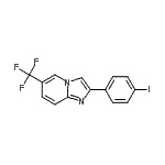 CAS#: 724742-90-9, 2-(4-Iodophenyl)-6-(trifluoromethyl)imidazo[1,2-a]pyridine